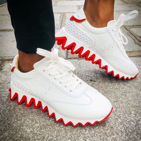 sneakers with red soles